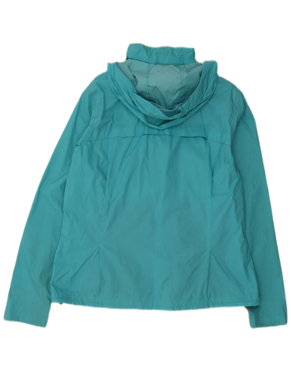 Женская дождевик с капюшоном Columbia UK 18 XL Бирюзовый нейлон