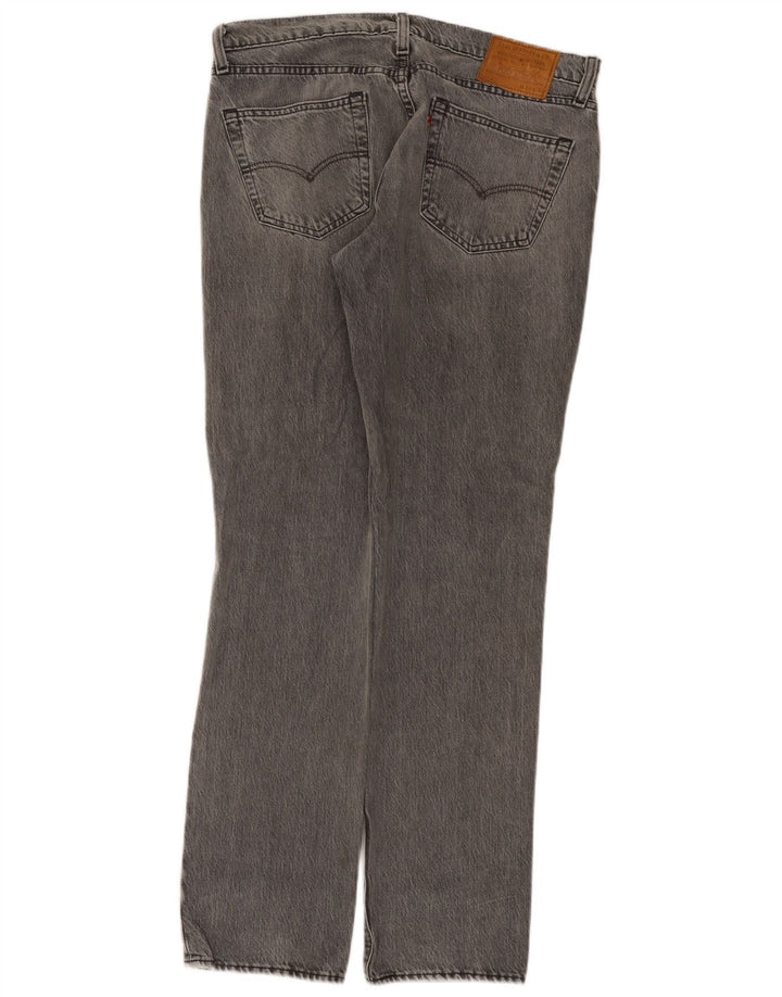 Мужские джинсы Levi's 511 Slim W34 L34 Серые хлопковые