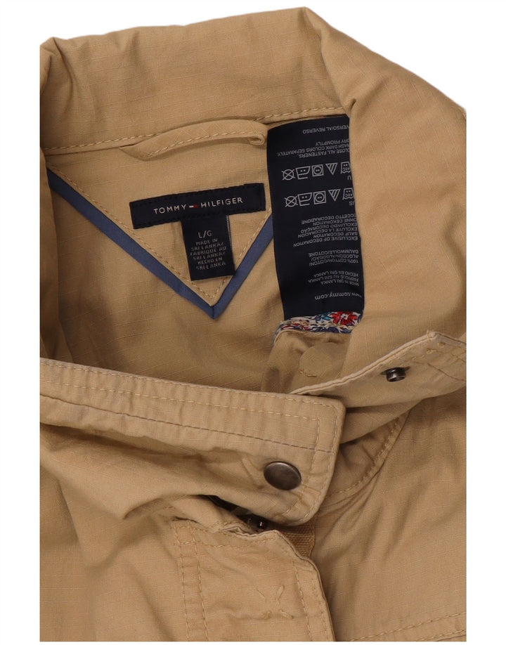 Женская куртка Tommy Hilfiger UK 16, большой размер, бежевый хлопок