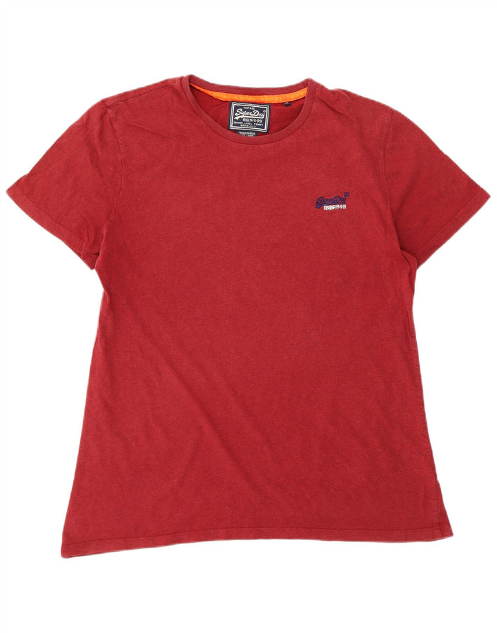 Мужская футболка Superdry, большой красный хлопок