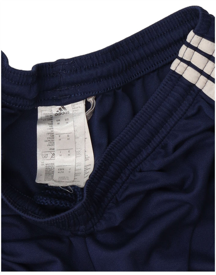 Мужские спортивные шорты Adidas Climalite среднего размера, темно-синие, полиэстер