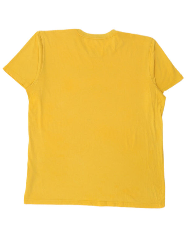 ADIDAS Мужская футболка с рисунком Golden State Warriors, большой желтый хлопок