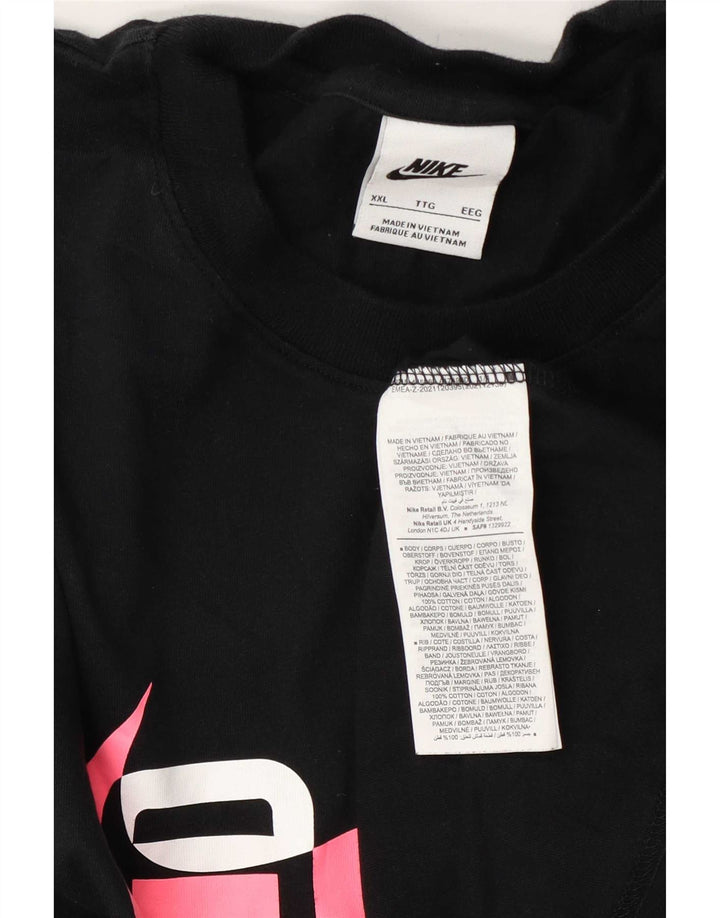 Мужская футболка с рисунком Nike Top 2XL, черный хлопок