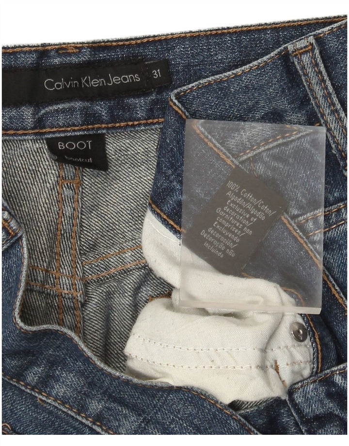 Женские джинсы Bootcut Calvin Klein W31 L32 синие, хлопок