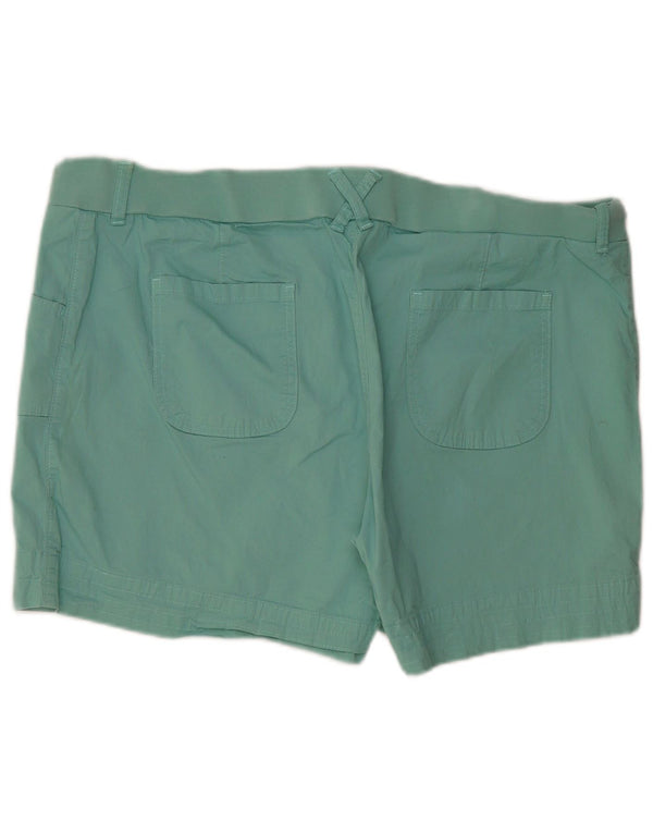 LEE Womens Riders Mid Rise Casual Shorts US 22 3XL W44  Green Cotton