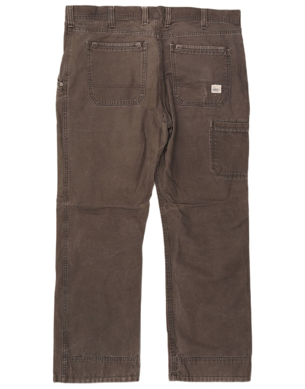 EDDIE BAUER Мужские прямые брюки-карго W38 L32 Серые хлопковые