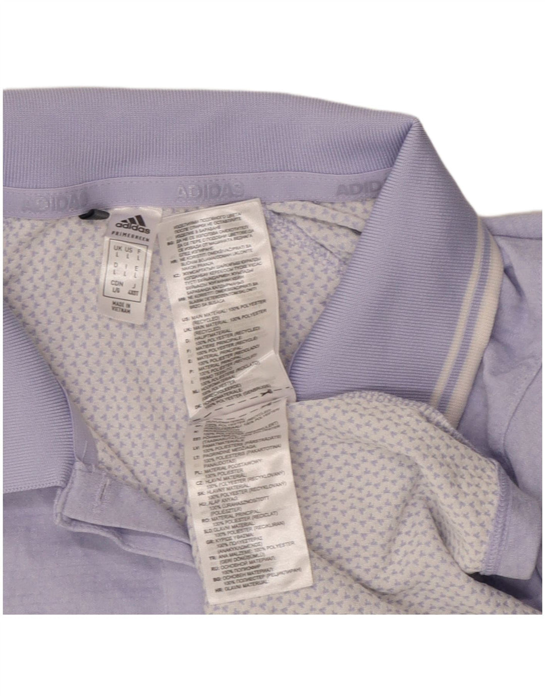 Женская рубашка-поло ADIDAS UK 14, большая фиолетовая, полиэстер