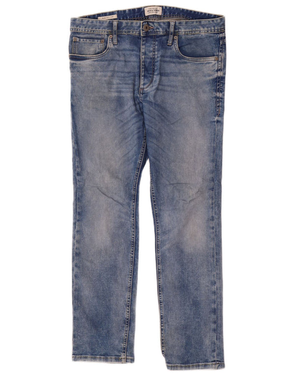 Мужские джинсы Jack & Jones Tim Slim W32 L30, синий хлопок