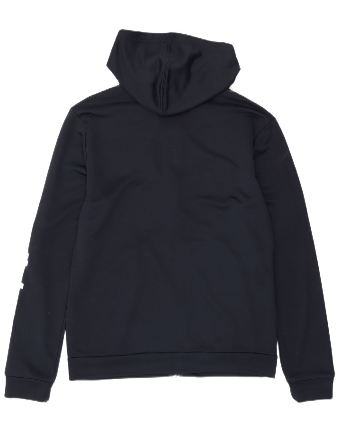 Женский свитер с капюшоном ADIDAS на молнии с графическим рисунком UK 16/18, большой темно-синий