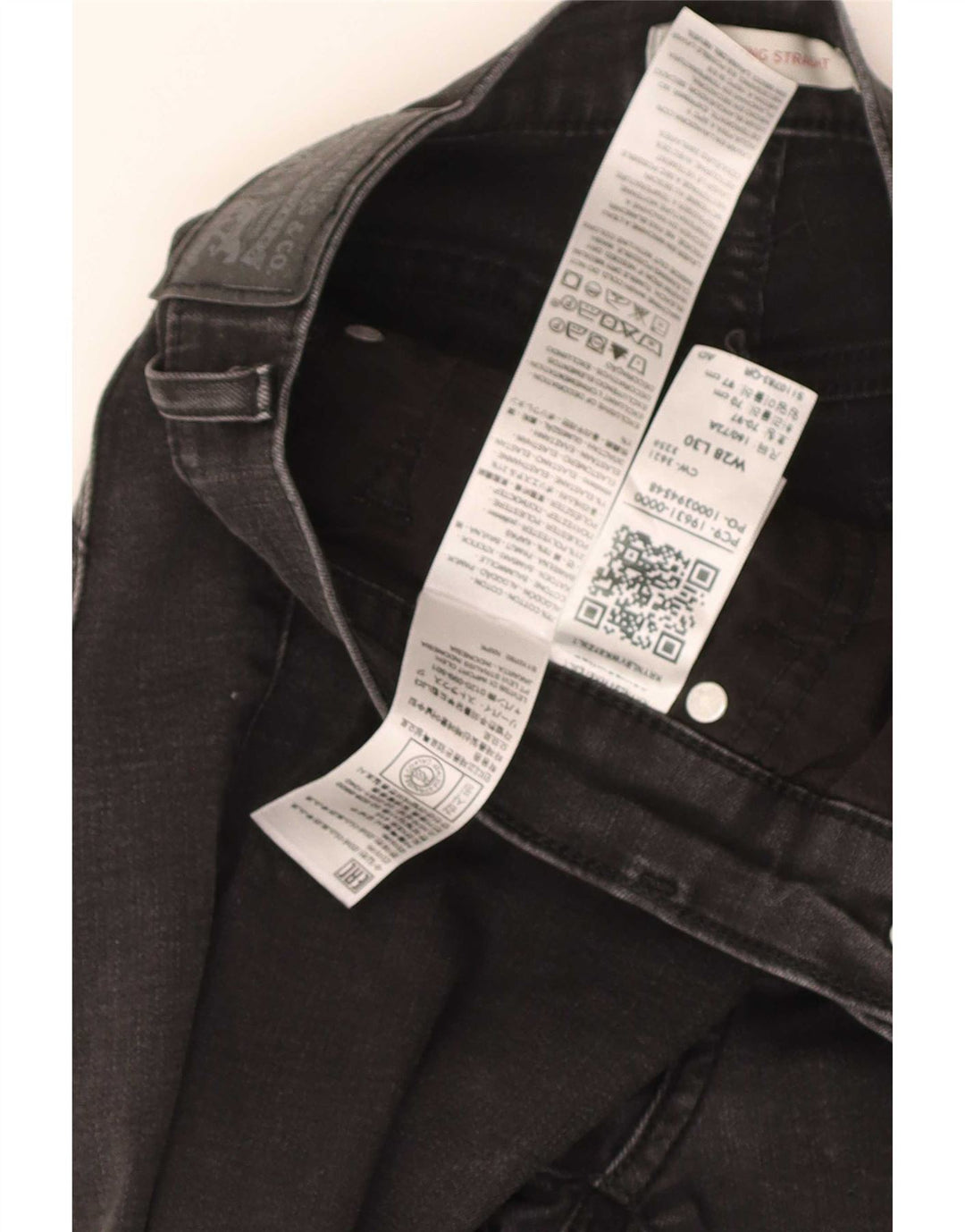 Женские прямые джинсы Levi's 314 W28 L30, черный хлопок
