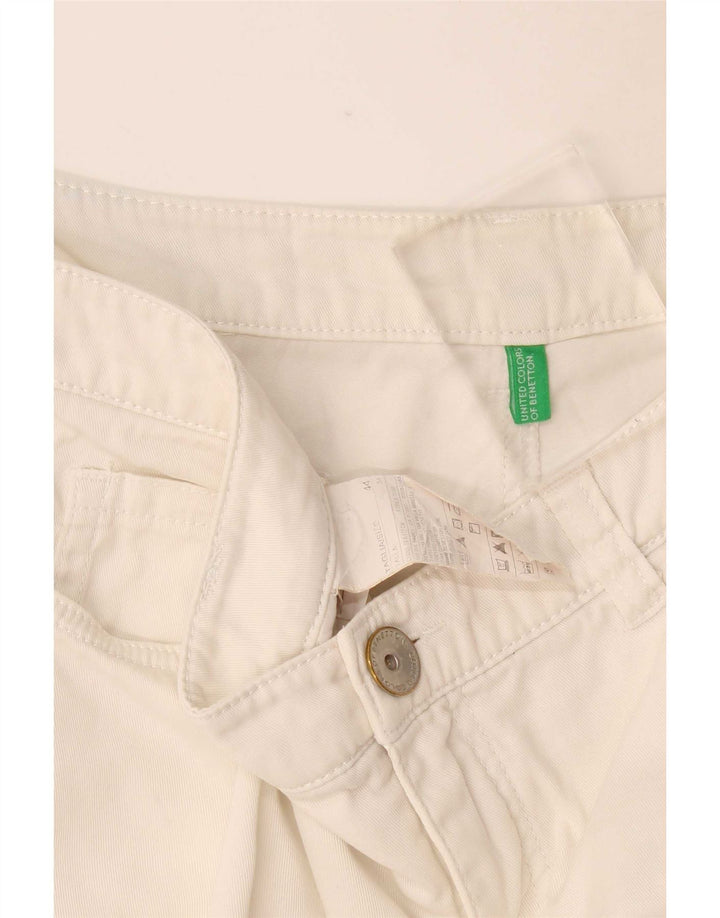 Benetton Женские повседневные шорты IT 44 Medium W34 Белый хлопок