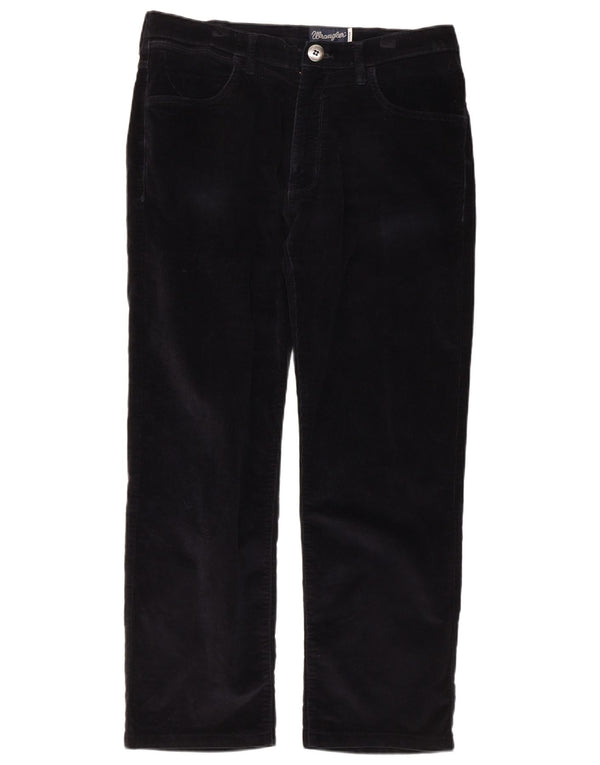 Мужские прямые вельветовые брюки Wrangler Arizona W34 L28 темно-синего цвета, хлопок