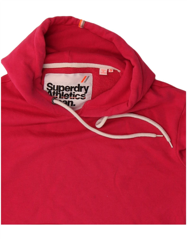 Женский джемпер с капюшоном оверсайз Superdry UK 10, маленький розовый, хлопок