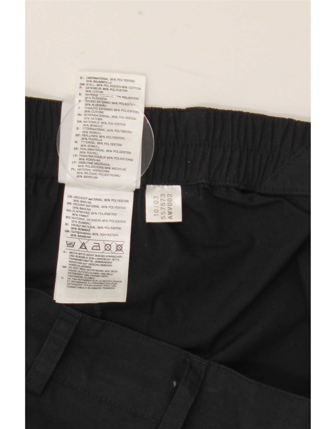 Мужские прямые брюки-карго Adidas Medium W32 L31 Темно-синий полиэстер
