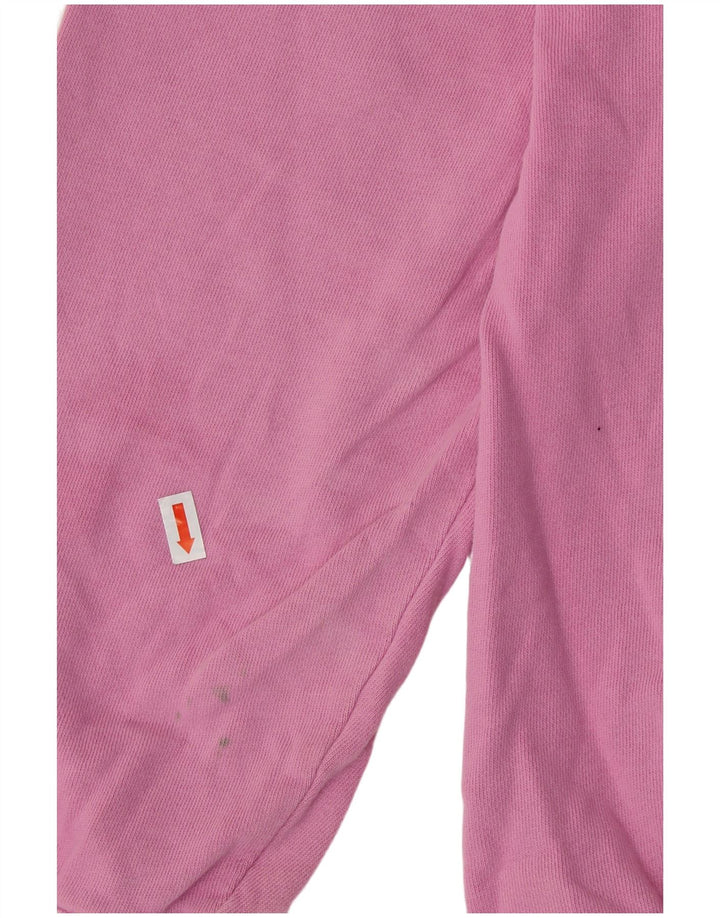 Женский свитер FAT FACE, джемпер UK 12, хлопковый средний розовый цвет