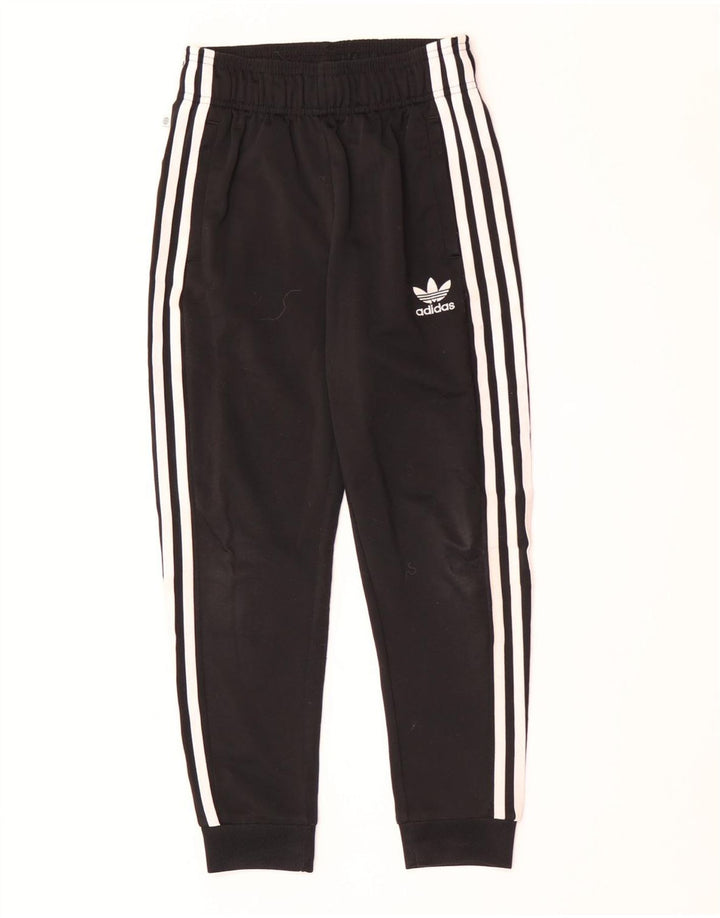 Спортивный костюм Adidas для мальчиков, брюки для бега, 9–10 лет, черный полиэстер
