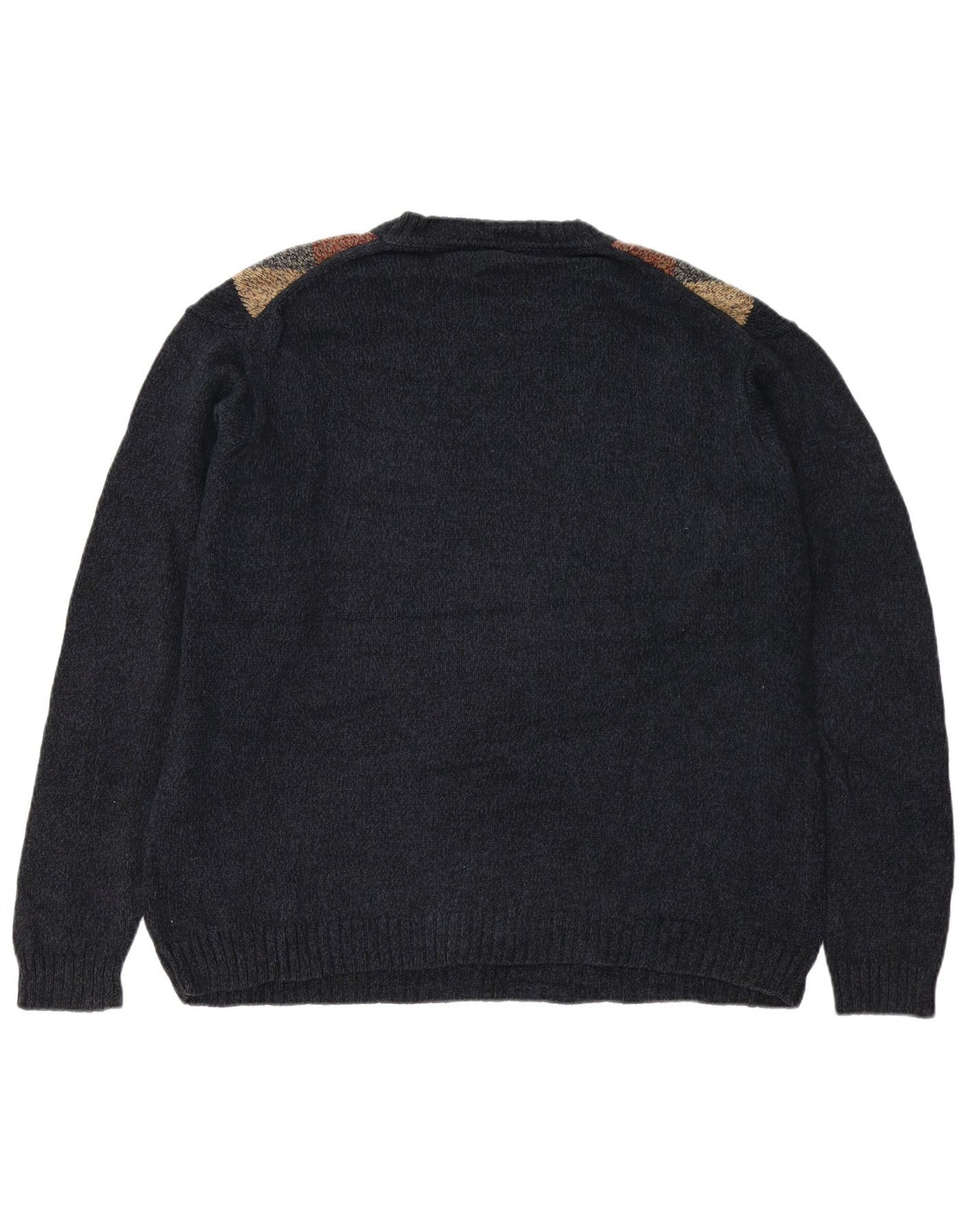 Мужской свитер DOCKERS с круглым вырезом XL, темно-синий, хлопок с узором аргайл/ромб