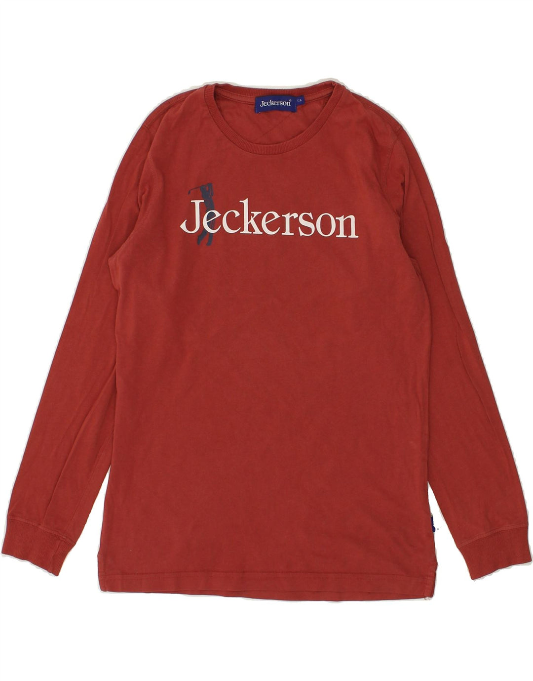JECKERSON Boys Graphic Top Long Sleeve 11-12 Years Maroon | Vintage Jeckerson | Thrift | Second-Hand Jeckerson | Used Clothing | Messina Hembry 