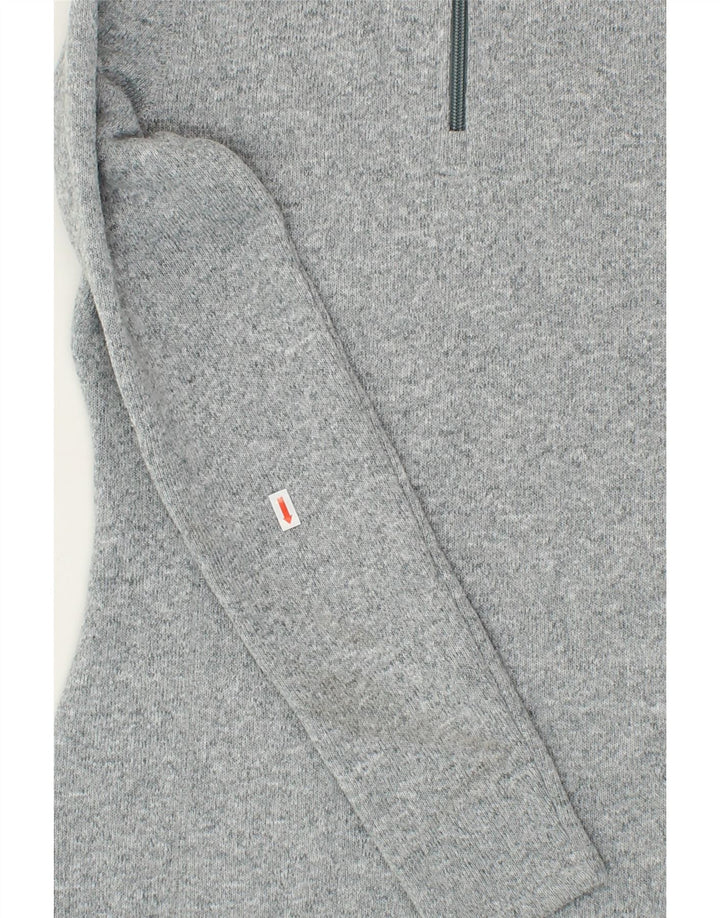 MOUNTAIN WAREHOUSE Womens Zip Neck Fleece Jumper UK 8 Small  Grey Vintage Mountain Warehouse and Second-Hand Mountain Warehouse from Messina Hembry 