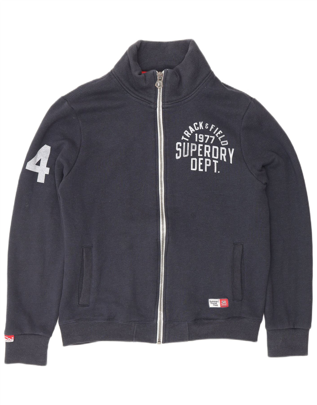 SUPERDRY Мужской спортивный костюм с графическим рисунком, верхняя куртка, большая темно-синяя