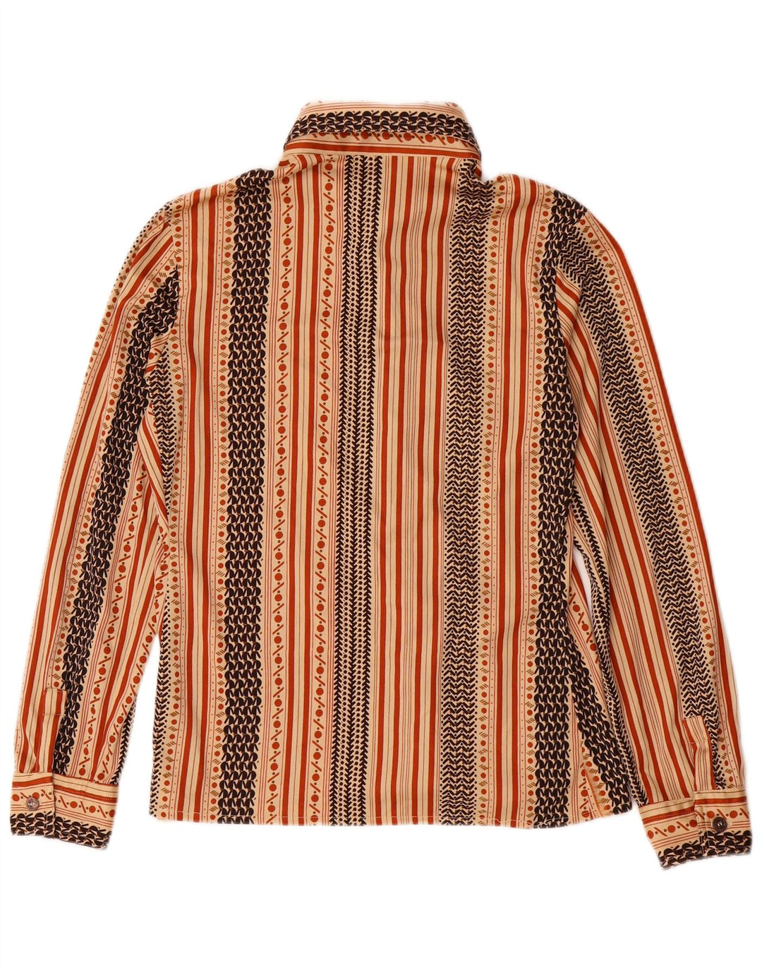 Рубашка женская VINTAGE IT 50 XL Бежевая Полосатая