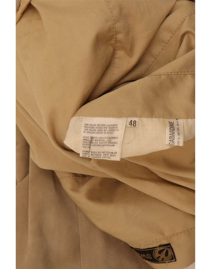 Винтажная мужская двусторонняя замшевая куртка IT 48 Medium Beige Leather