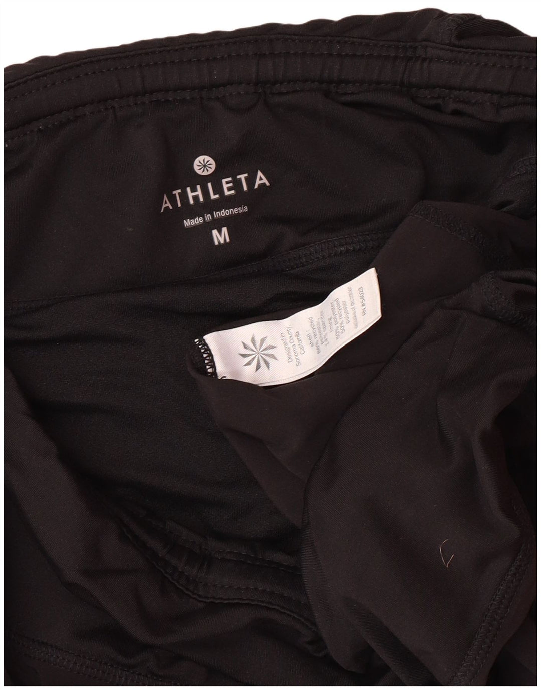 Женские спортивные шорты ATHLETA UK 12, средний черный, полиэстер