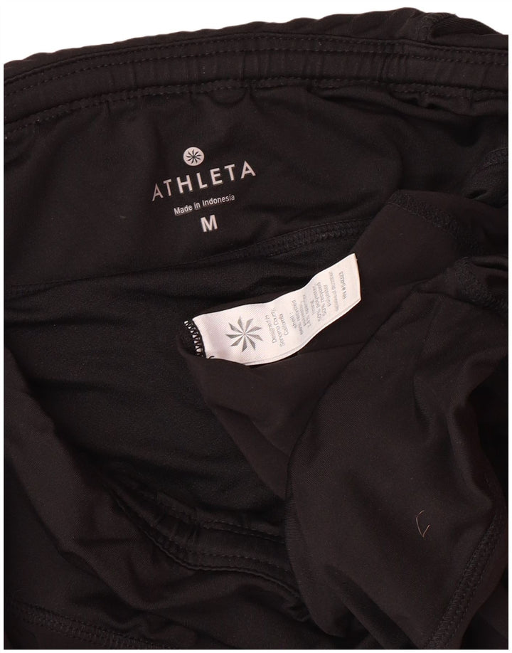 Женские спортивные шорты ATHLETA UK 12, средний черный, полиэстер