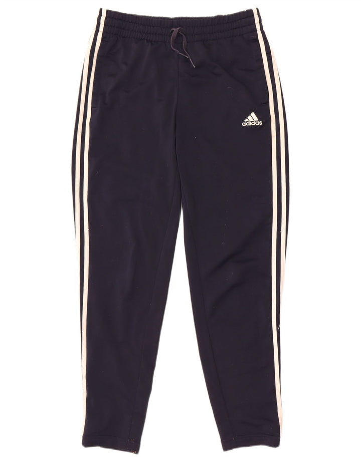 Женские спортивные брюки Adidas UK 8/10, маленькие, темно-синие, полиэстер