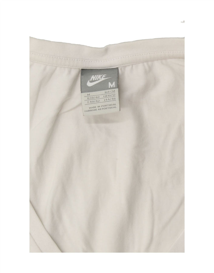 NIKE Womens T-Shirt Top UK 10/12 Small White Vintage Nike and Second-Hand Nike from Messina Hembry 