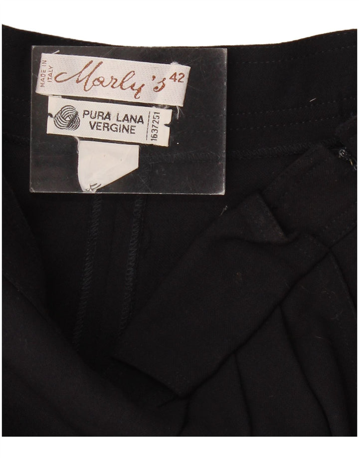 MARLY'S Womens Wide Leg Casual Shorts IT 42 Medium W27  Navy Blue