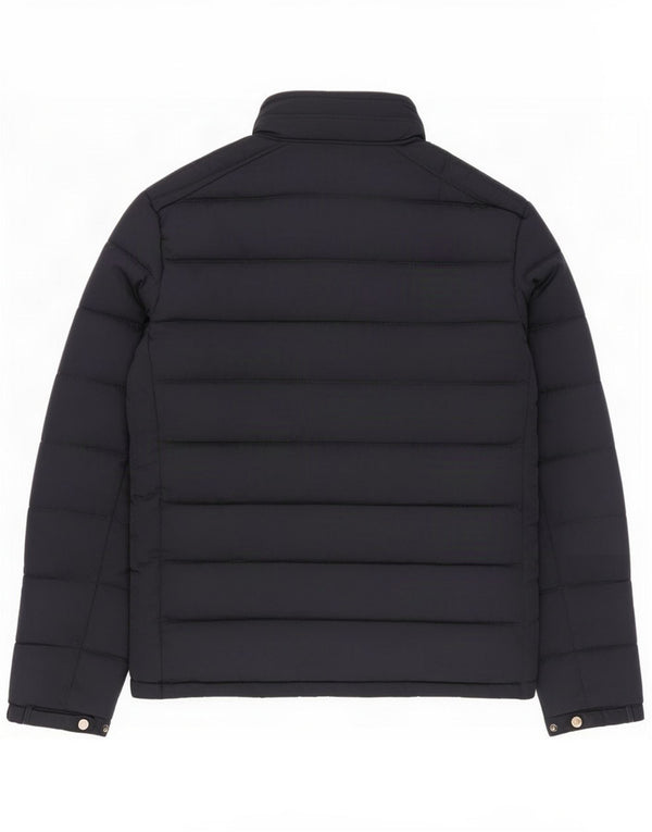 Мужская стеганая куртка с капюшоном Zara UK 38, средний темно-синий
