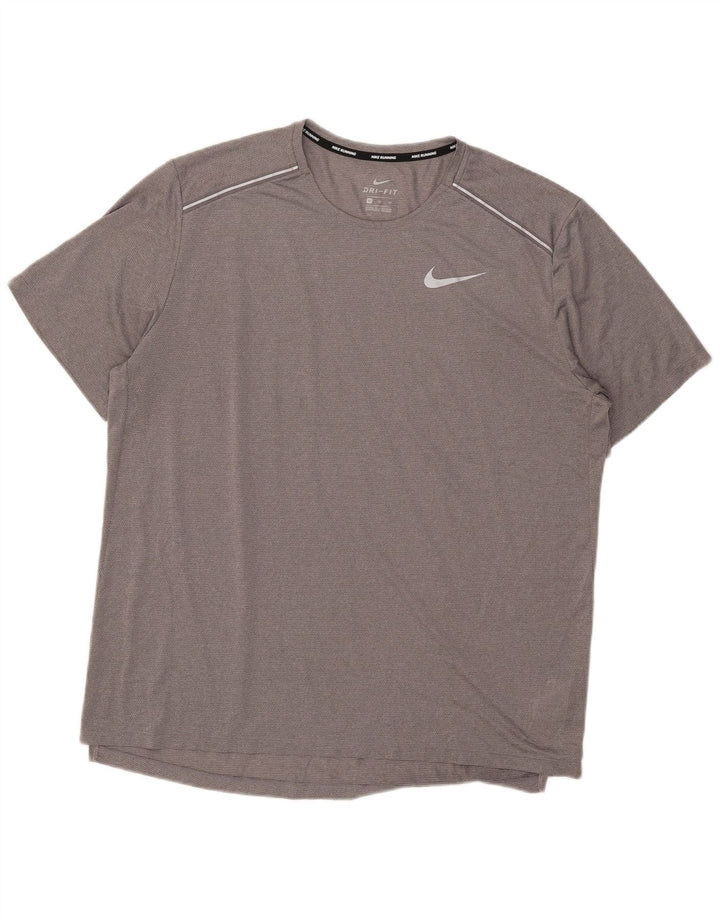 Мужская футболка Nike Dri Fit Top XL, серый полиэстер
