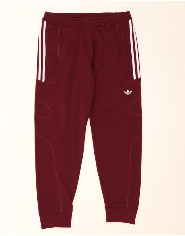 Adidas Мужские спортивные брюки Джоггеры Средний бордовый полиэстер