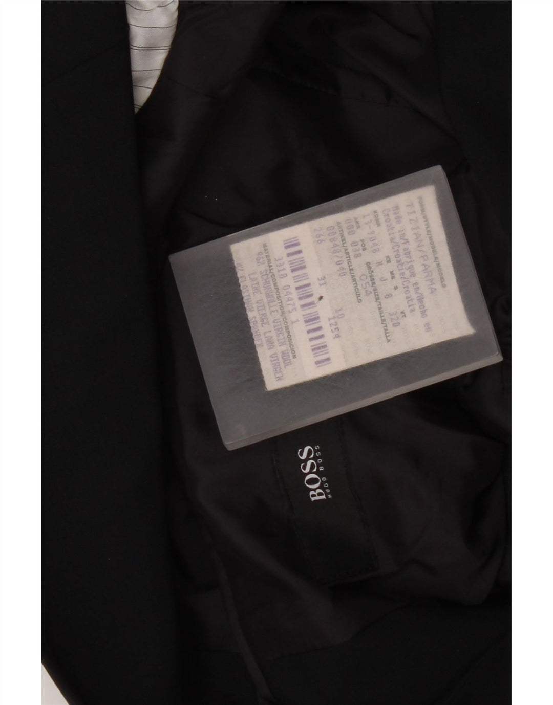 Мужской пиджак Hugo Boss с 2 пуговицами EU 54 2XL Темно-синий из натуральной шерсти