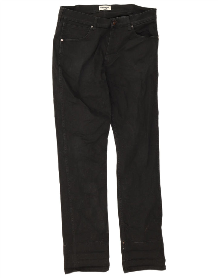 Мужские узкие джинсы Wrangler W32 L34, черный хлопок