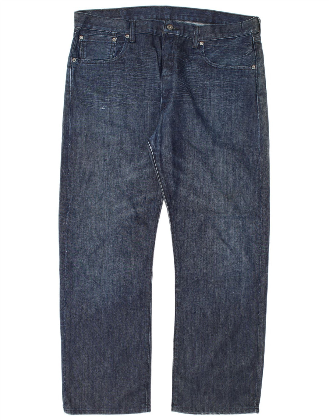 Мужские прямые джинсы Levi's 501 W38 L30 темно-синие, хлопок