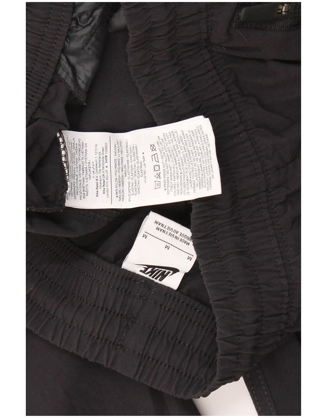 Мужские спортивные брюки-карго NIKE, джоггеры, средний черный нейлон