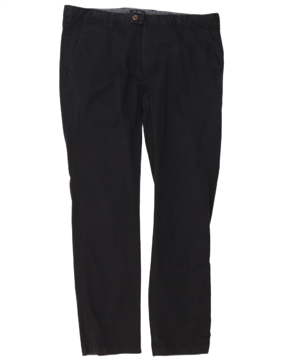 Мужские узкие брюки Ted Baker W38 L34, черные хлопковые