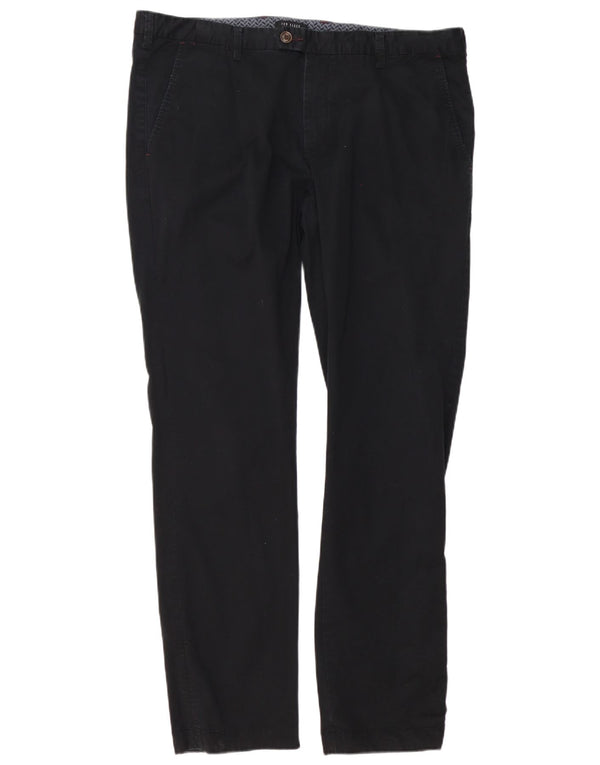Мужские узкие брюки Ted Baker W38 L34, черные хлопковые