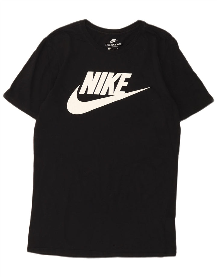 Мужская футболка с рисунком Nike, маленький черный хлопок