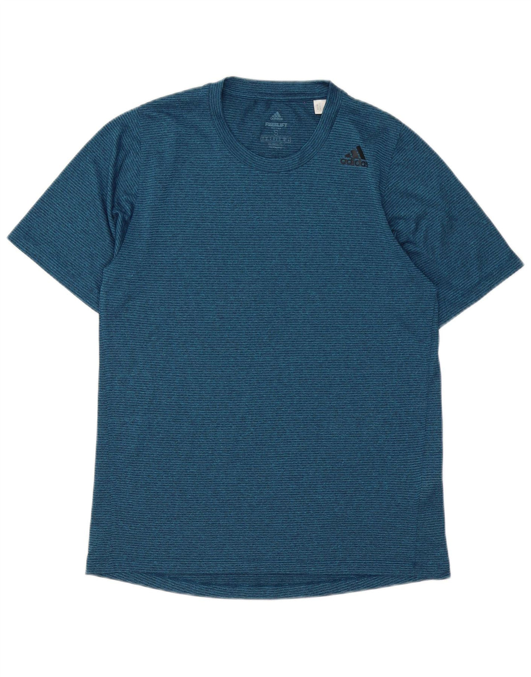Мужская футболка Adidas Climalite Top Small Navy Blue Striped Polyester