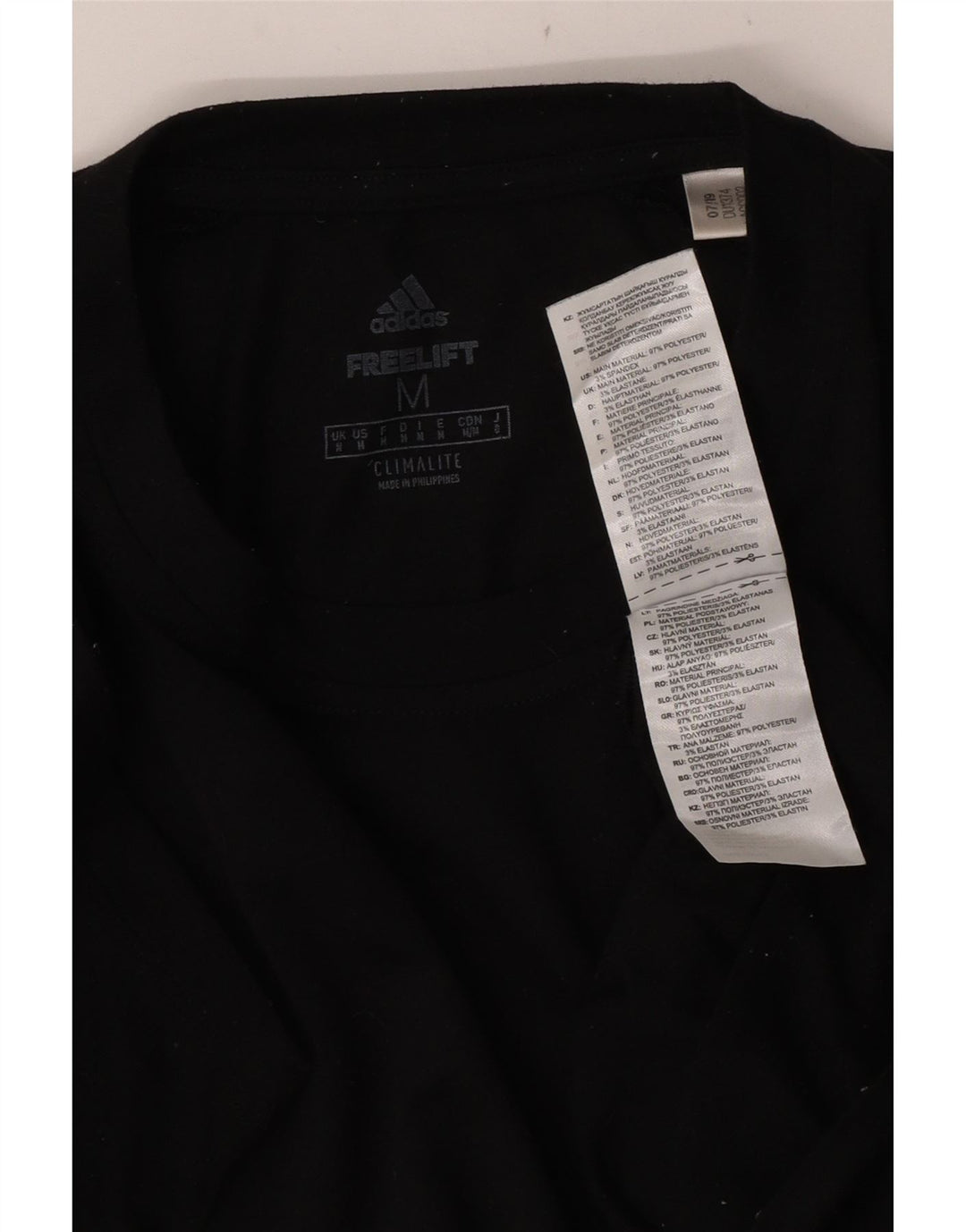 Мужская футболка ADIDAS Climalite, средний черный полиэстер
