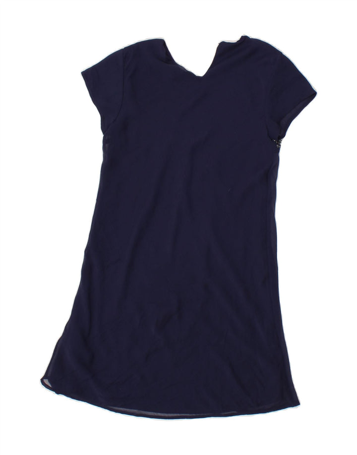 LIU JO Girls Basic Dress 9-10 Years Navy Blue Polyester Vintage Liu Jo and Second-Hand Liu Jo from Messina Hembry 