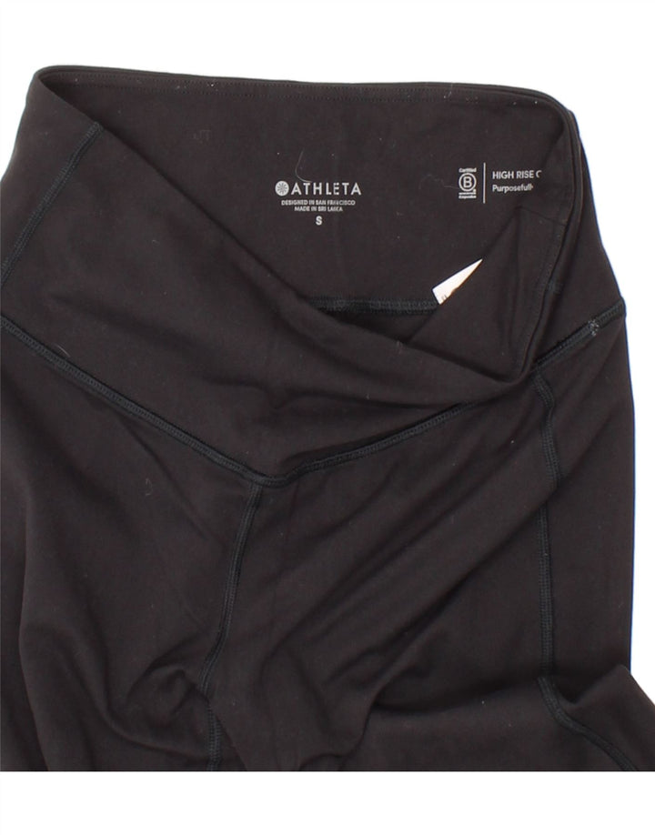 ATHLETA Womens Leggings UK 10 Small Black Nylon Vintage Athleta and Second-Hand Athleta from Messina Hembry 