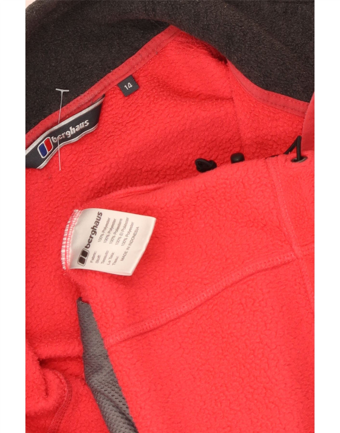 Женская флисовая куртка Berghaus UK 14, большой красный полиэстер