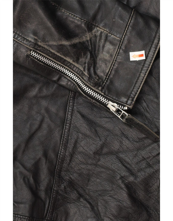 Женская байкерская кожаная куртка Isaco & Kawa IT 44 Medium Black Leather