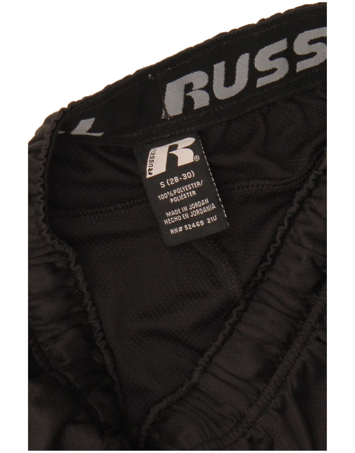 Мужские спортивные шорты RUSSELL ATHLETIC Dri-Power, маленькие черные из полиэстера