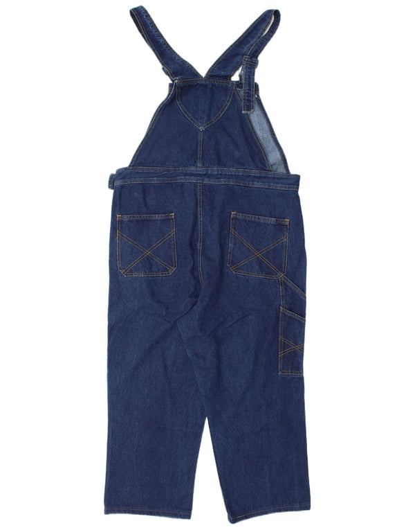 Винтажные мужские комбинезоны, джинсы-капри W40 L24, темно-синий хлопок