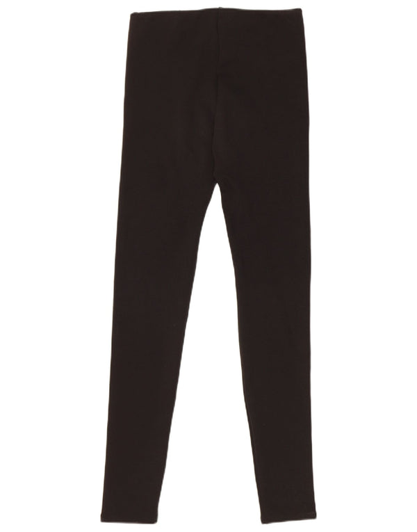 Женские леггинсы Zara UK 8, маленькие черные из полиэстера